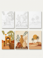 Kit peinture par numéros - Terres d'Afrique